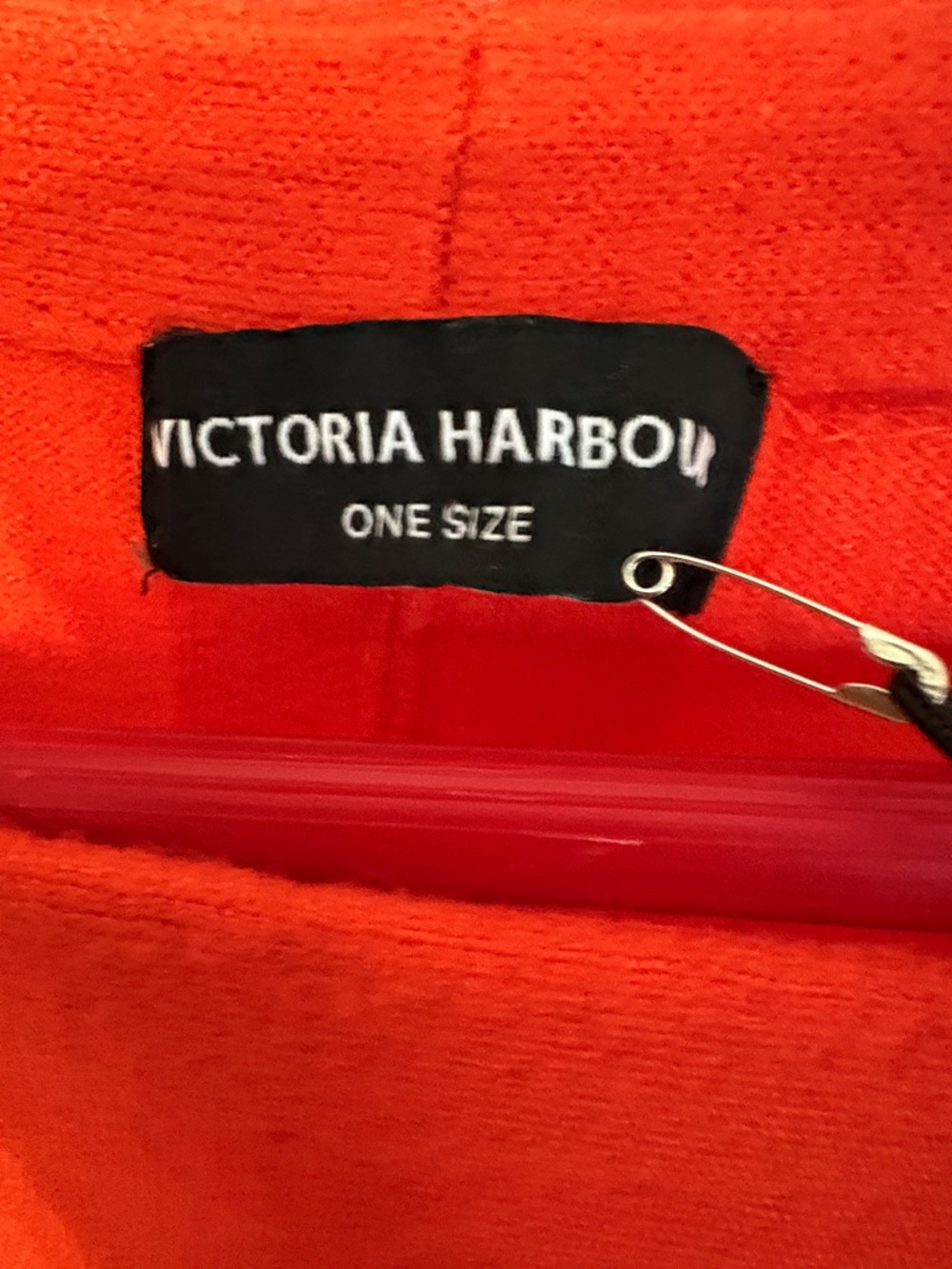 Bright Orange Sweater with Sequin Witch Hats - Picture 2 of 3